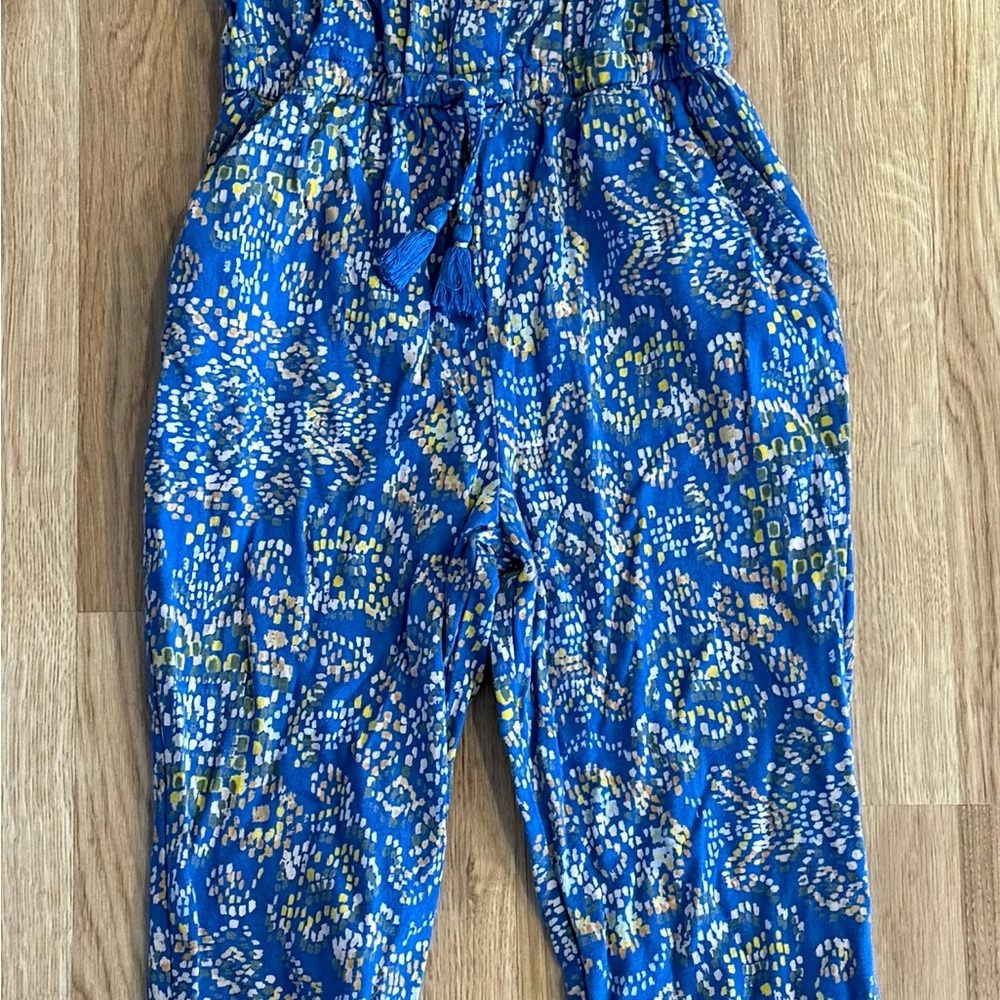 Fatface Blue Patterned Jumpsuit